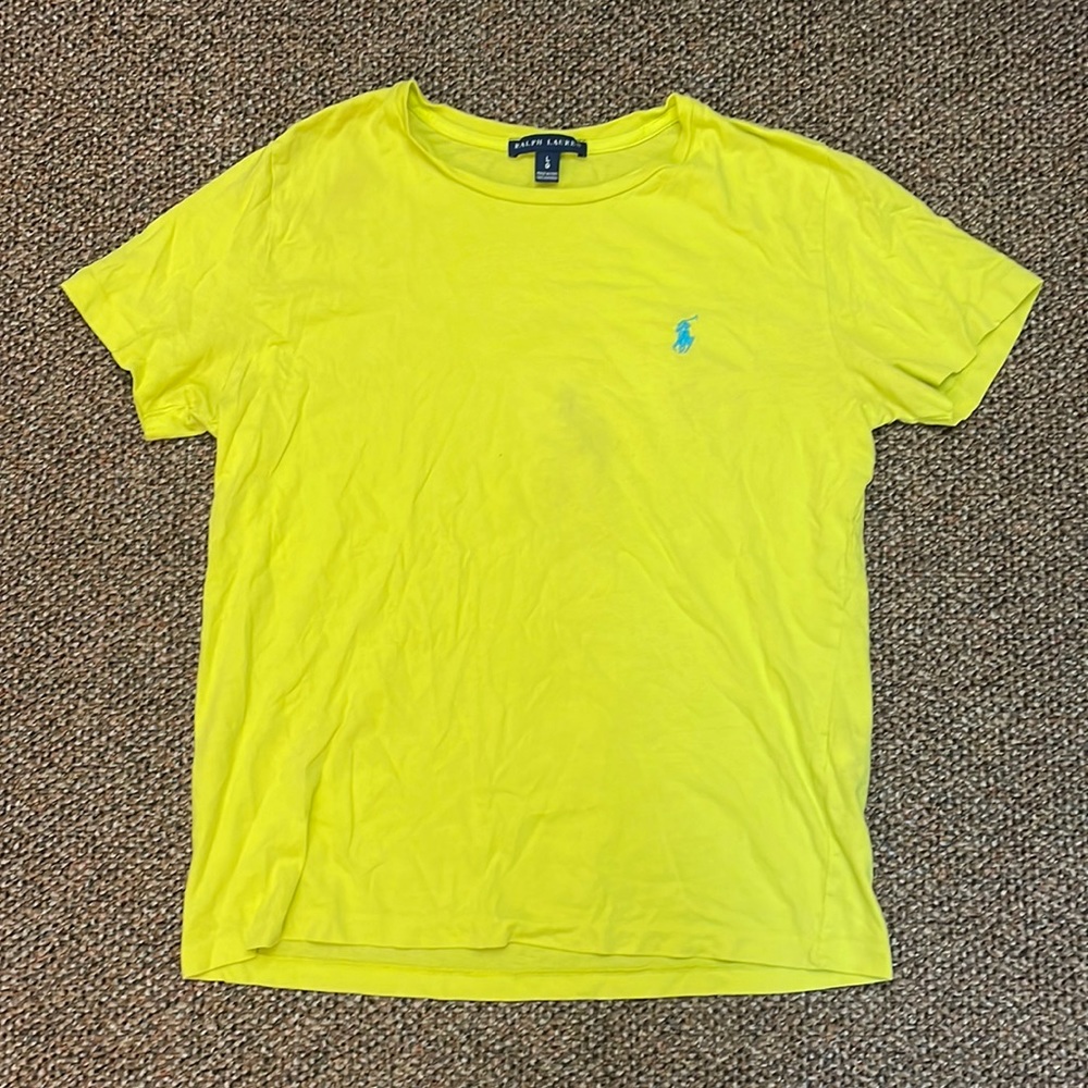 Ralph Lauren yellow T shirt size Large